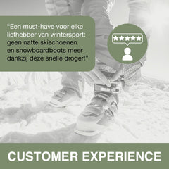 Melissa Schoenendroger - 2 Slangen - 250W - Snel en gemakkelijk je schoenen en laarzen droog - Ook geschikt voor Wintersport en Duikpakken - 16540009 - Wit •