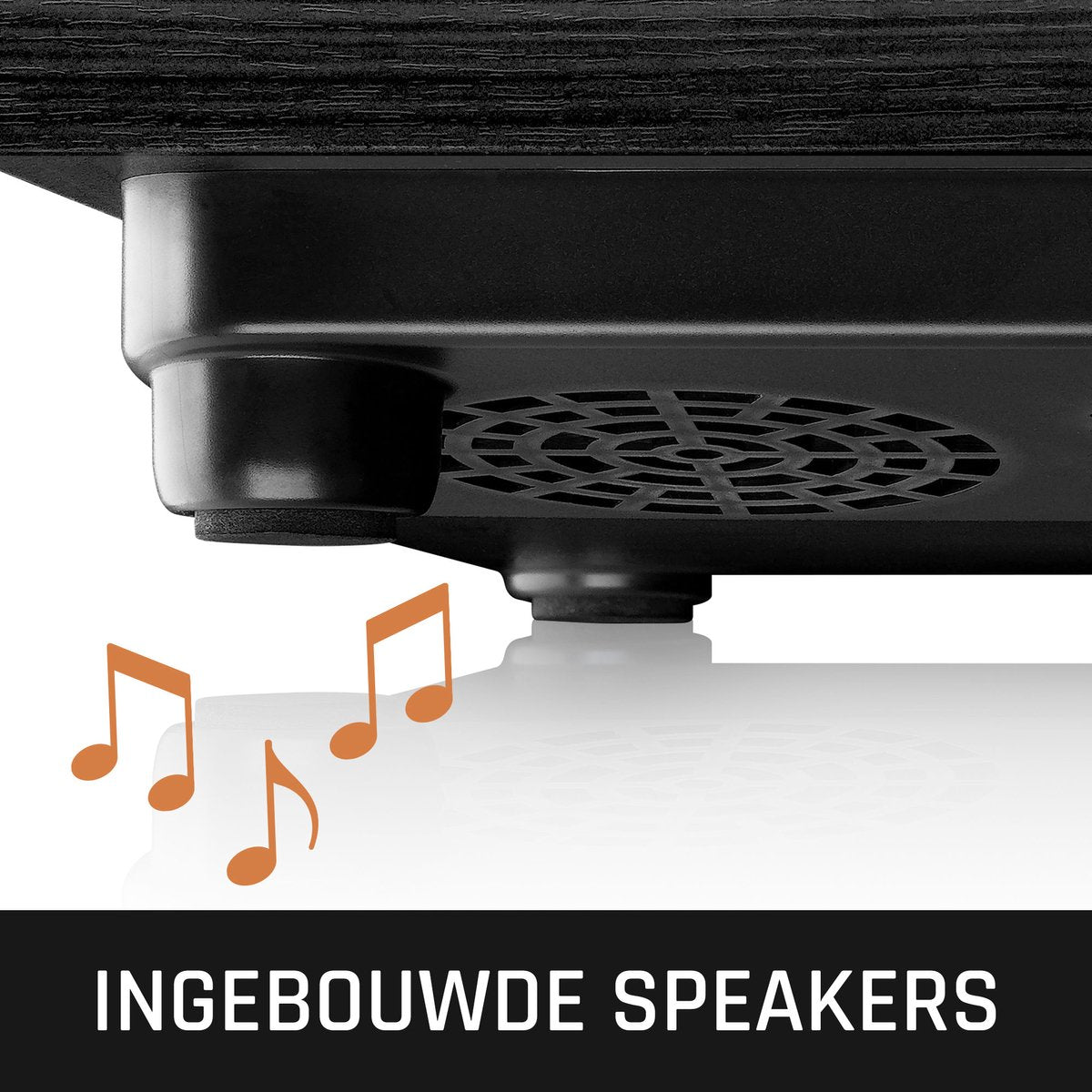 Lenco Platenspeler - Ingebouwde Speakers - Auto-stop - LS-10BK - Zwart •