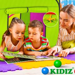 KIDIZ® Ballenbak Speeltent - Kindertent met 200 ballen - Ballenbad Speelhuis - Ideaal voor huis & tuin - Tunnel - XXL