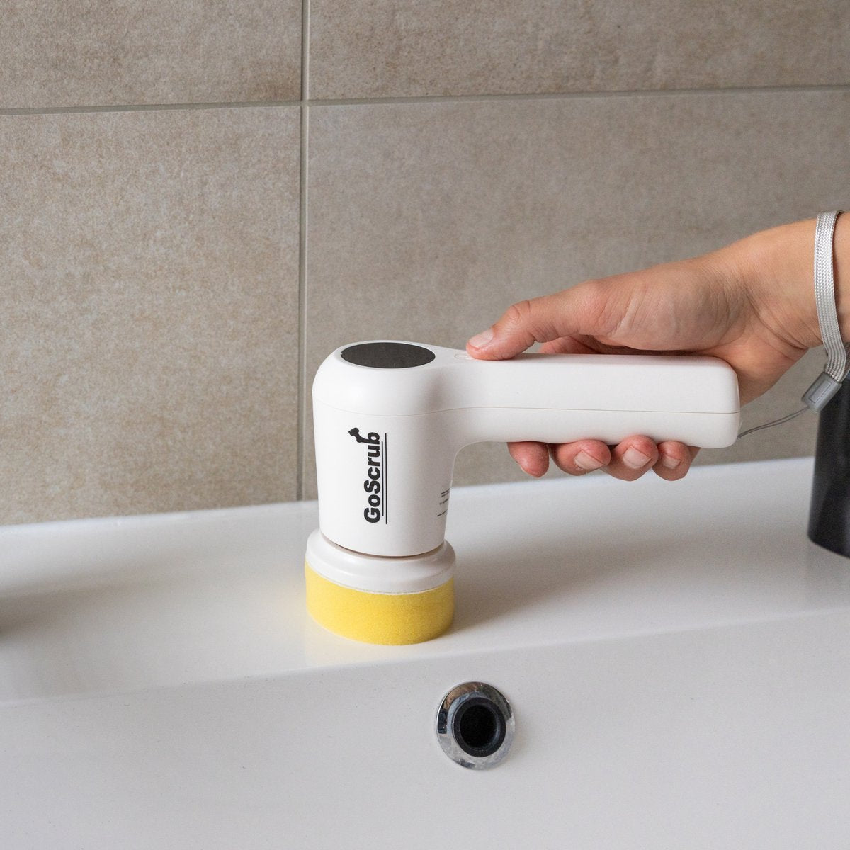Elektrische Schoonmaakborstel – Elektrische Schrobber - Schrobborstel – Wit - Mini - GoScrub® •