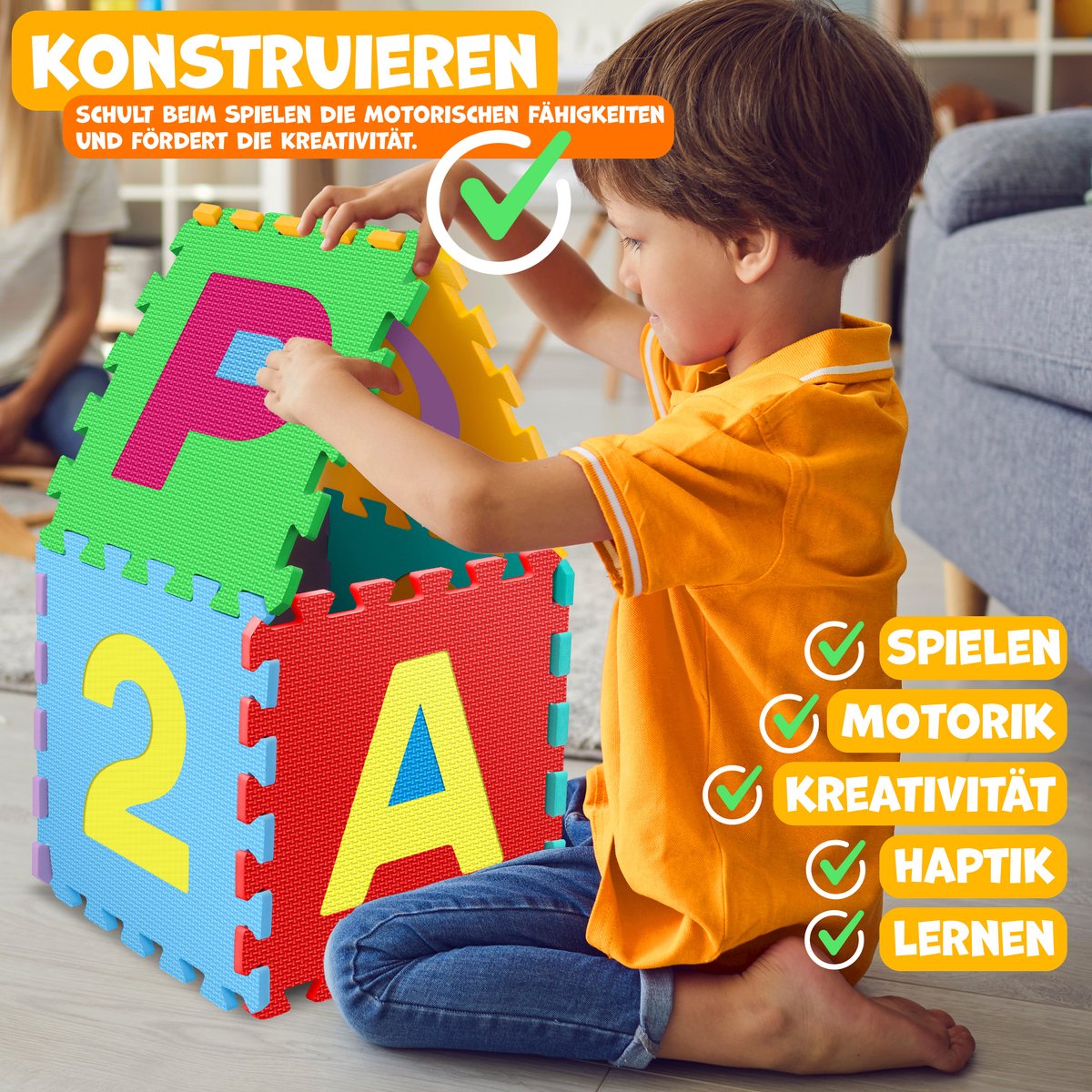 KIDIZ® 86-Delige Puzzelmat - Speeltapijt - Kindertapijt - Gekleurd