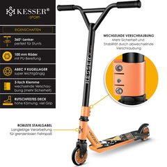 KESSER® Stuntstep voor Volwassenen en Kinderen - Kinderstep - Oranje