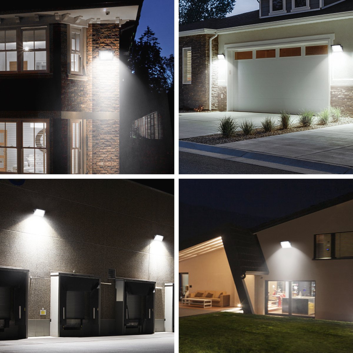Aigostar 10CFS - LED Schijnwerper - Bouwlamp - Wandlamp - Buitenverlichting - 100W - 6400K - IP65 - Zwart