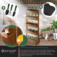 KESSER® Verticale Plantenbakken - Kweekbak - Plantenbak - Bruin