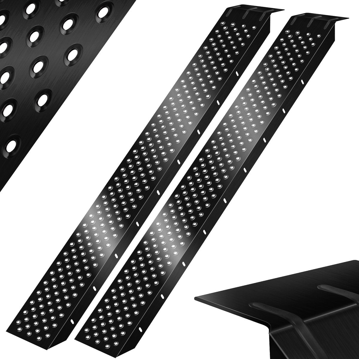 MASKO® 2X Oprijplaat - Antislip - 200kg per plaat - Zwart