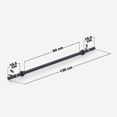 Gorilla Sports Aerobic Halterstang - Barbell - 130 cm - 30/31 mm - Incl. Veersluiting