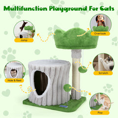 Nobleza 42U - krabpaal voor Katten - Kattenspeelgoed - Kattenhuis - Kattenmand - 40x30x53cm