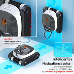 KESSER® Zwembadrobot - Zwembadzuiger tot 100 m² - Wit