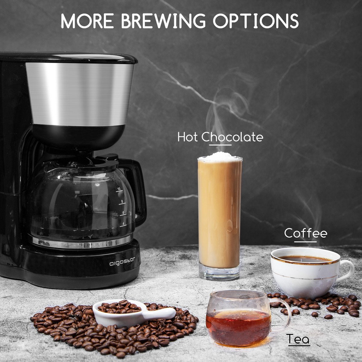 Koffiezetapparaat - filterkoffie - met thermoskan - RVS