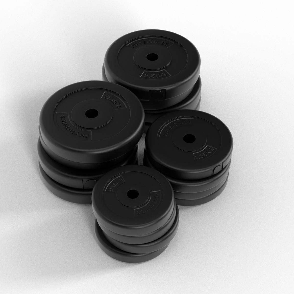 Halterschijven - Halterset- 25 mm - Gietijzer - 30 kg - Physionics®