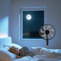 Taylow Swoden Statiefventilator - Ventilator Staand - Verstelbaar - 50W - Zwart