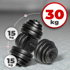 Halterschijven - Halterset- 25 mm - Gietijzer - 30 kg - Physionics®