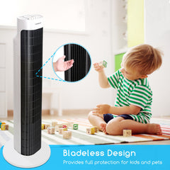 Taylor Swoden Torenventilator - Fluisterstil - Oscillatie - Wit •