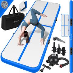 KESSER® Gymnastiekmat - Airtrack - Turnmat - 3M - Blauw •
