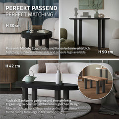 Tafelpoten - Metaal - Set van 4 - 72 cm - Donkergrijs - ML-Design