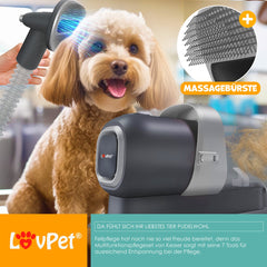 LOVPET® Hondentondeuse - Tondeuse voor dikke vacht  - Antraciet / Lichtgrijs