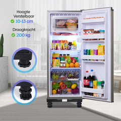 Olvy Home - Wasmachine Verhoger - Wasmachine Opbouwmeubel - Wasmachine Sokkel - Kast - Ook voor Droger, Koelkast, Vaatwasser en Vriezer •