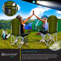 KESSER® Campingstoel - Visstoel - Vouwstoel - Khaki