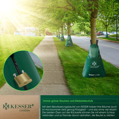 KESSER® Waterzak Boom - Druppelirrigatie - Druppelsysteem Boom - Irrigatiesysteem vor Bomen Bewateringssysteem - Waterzak voor bomen – UV-bestendig – Uitbreidbaar