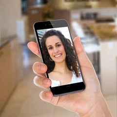 Deurbel draadloos - Met camera - Draadloze deurbel - Antraciet - Alecto •