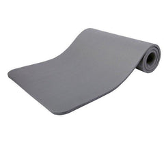 Yogamat - Fitness mat - Sportmat - Yoga mat extra dik - 185x60 cm - Grijs - TRESKO