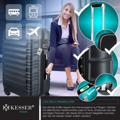 KESSER® Reiskoffer - 84L - ABS - Antraciet