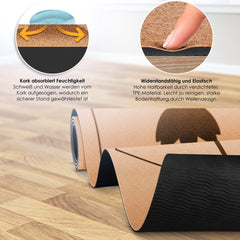 Yoga mat - Fitness mat - Sport mat - Anti slip - Extra dik - Zwart