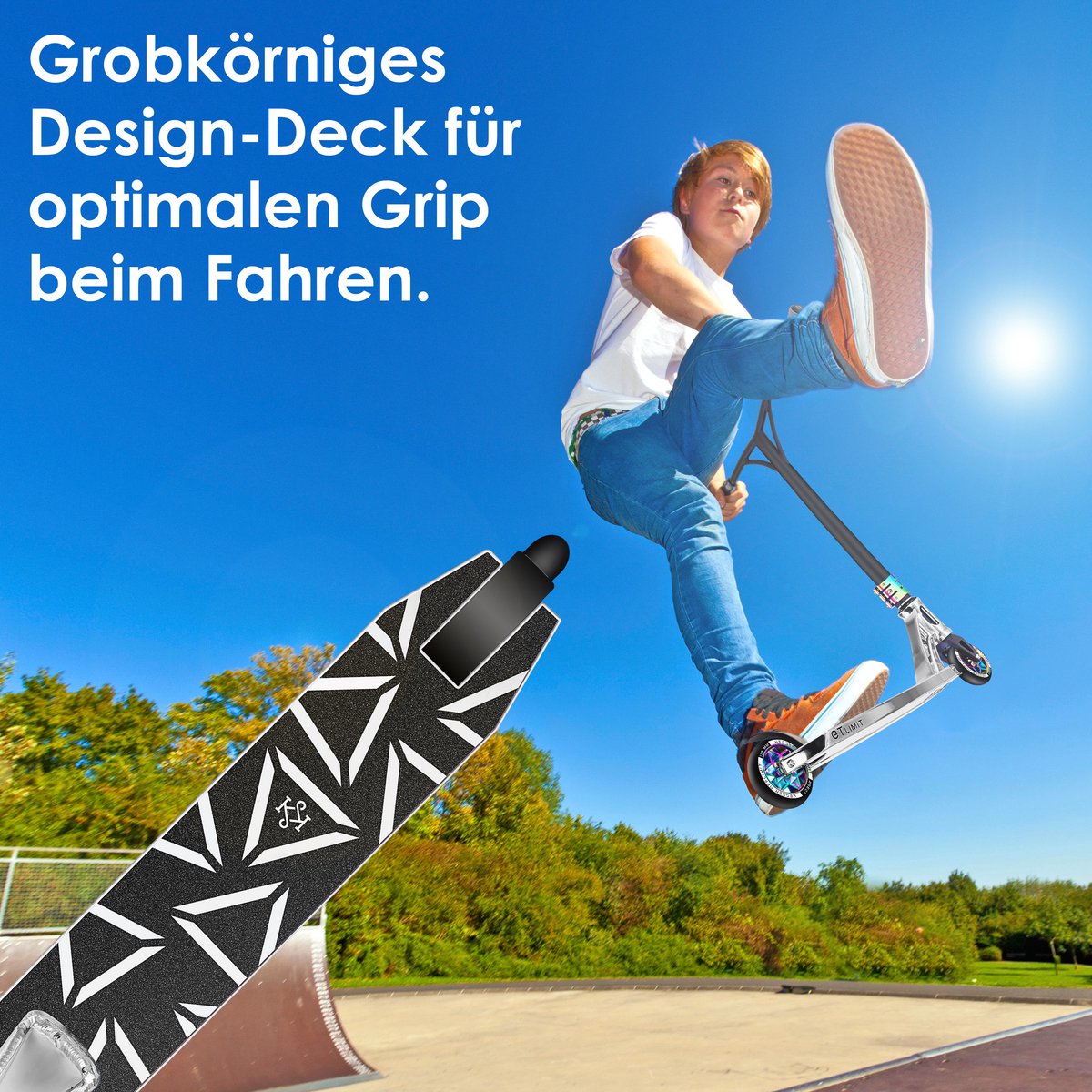 KESSER® Stuntstep voor Volwassenen en Kinderen - Kinderstep - Zilver