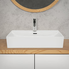 Wastafel - Keramiek - 60x36x13 cm - Wit - ECD Germany