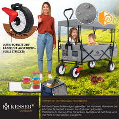 KESSER® Bolderkar - Opvouwbaar - Bolderwagen - Grijs