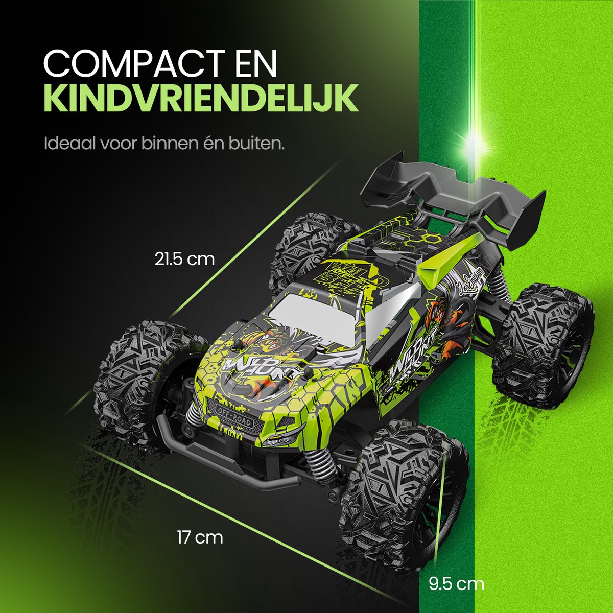 Synergyx® RC Bestuurbare Auto - Afstandsbestuurbaar Race Speelgoed - Volwassenen & Jongens - voor Buiten - Radiografisch Afstandbestuurbaar