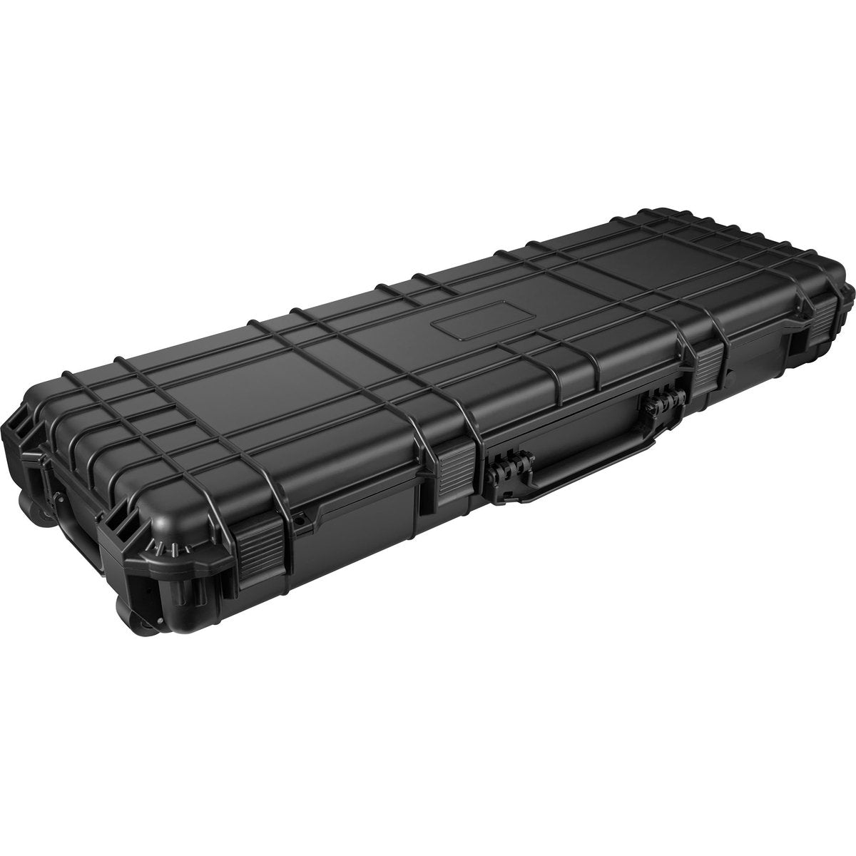 tectake® - Universele box koffer lang - Camerakoffer - Draagbaar (3 handgrepen) - Incl. schuimstof, 2 wielen en knipsluitingen - Harde schaal - 113,5 x 41 x 16 cm - Trolley