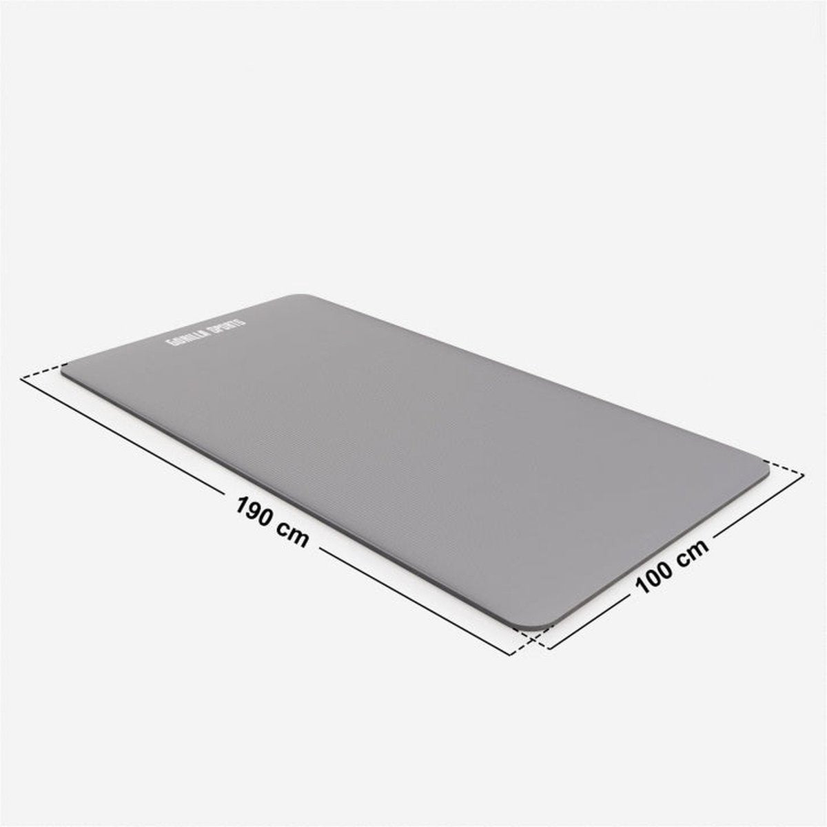 Yoga mat - Fitness mat - Sport mat - Anti slip - Extra dik - Grijs