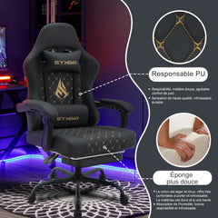 Ergonomische Bureaustoel - Office Chair - Gamestoel - Volwassenen - Zwart - ANDYOU