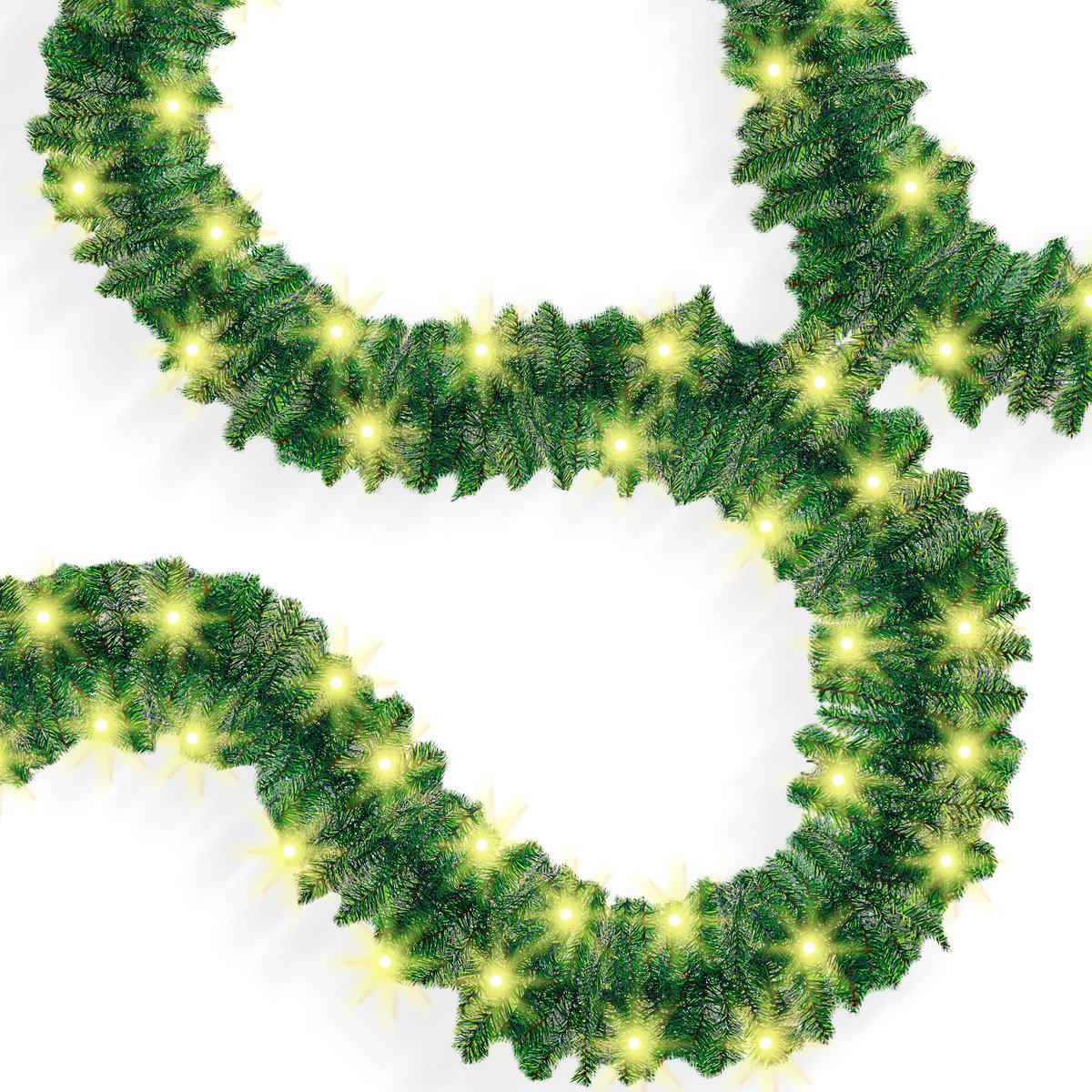 KESSER® Guirlande met verlichting - Kerstguirlande LED Kerstslinger Kerstversiering Kerstdecoratie - 5 meter