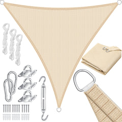 KESSER® Schaduwdoek 5x5x5m - Zonnezeil - Waterafstotend - Creme