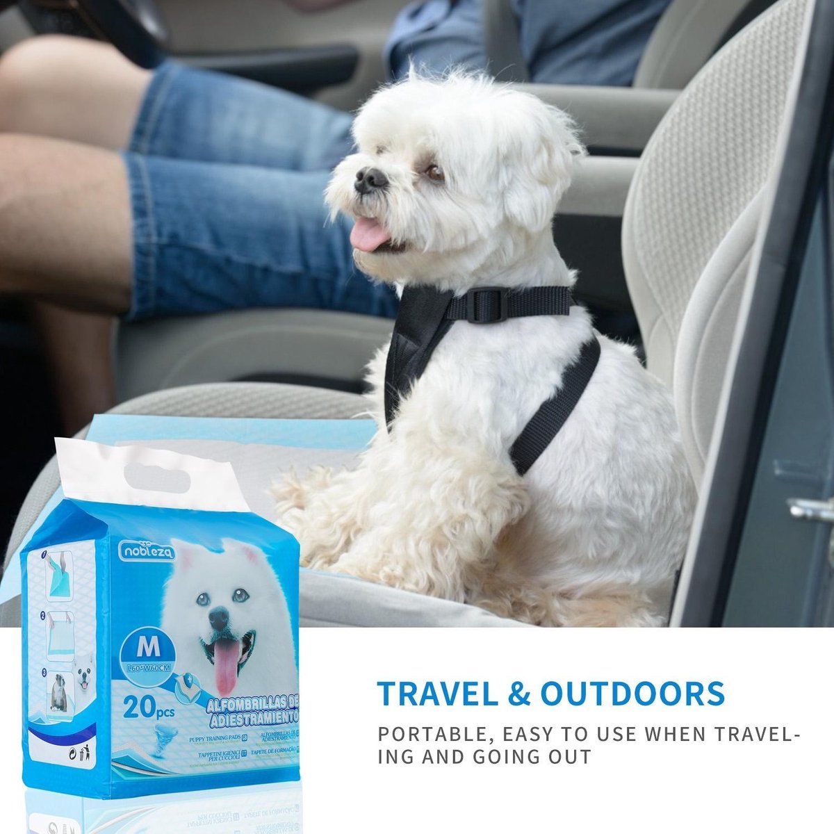 Puppy Training Pads - 60x60cm - 20 stuks - Nobleza