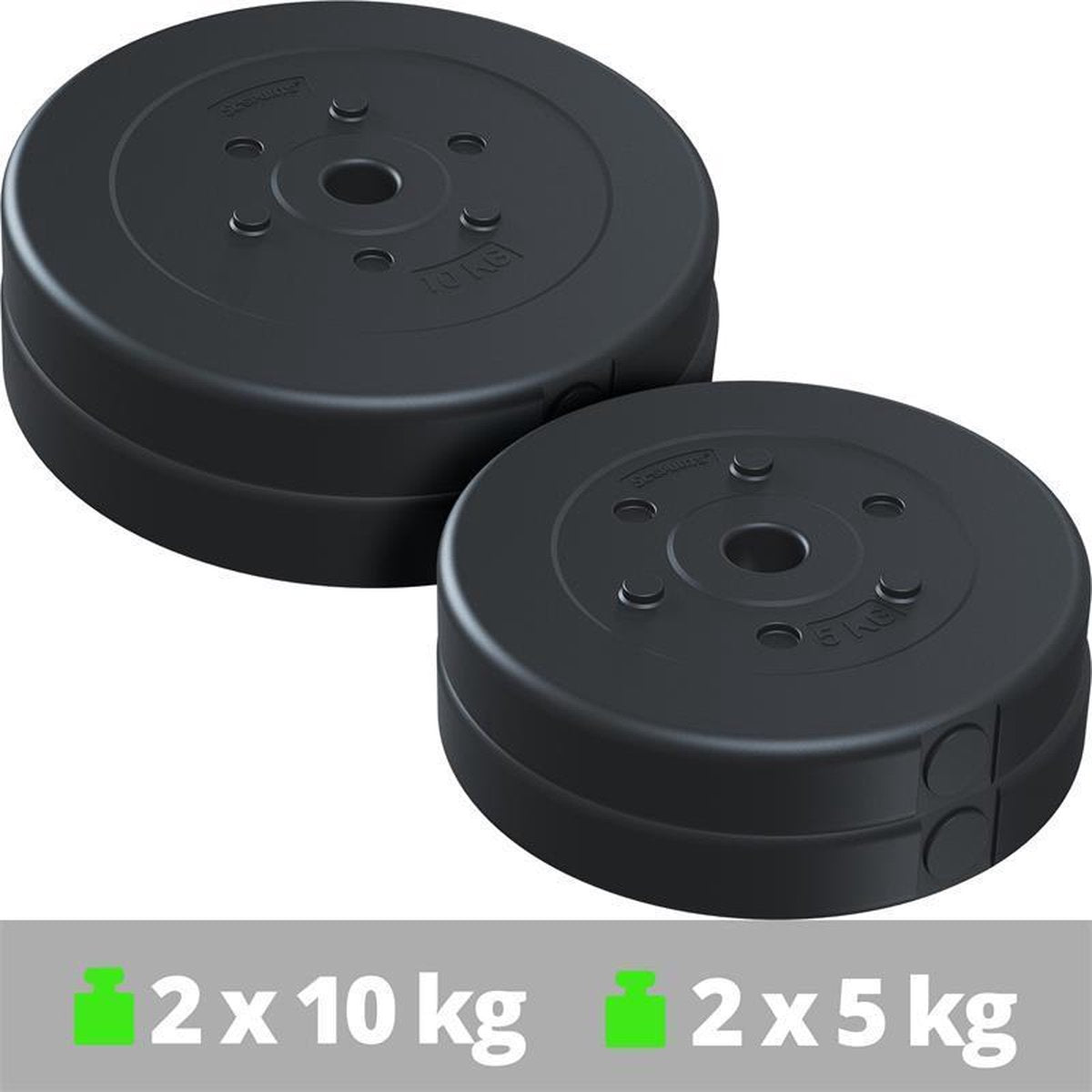 Halterschijven - Halter gewichten - 30 mm - Set - 30kg - ScSPORTS®