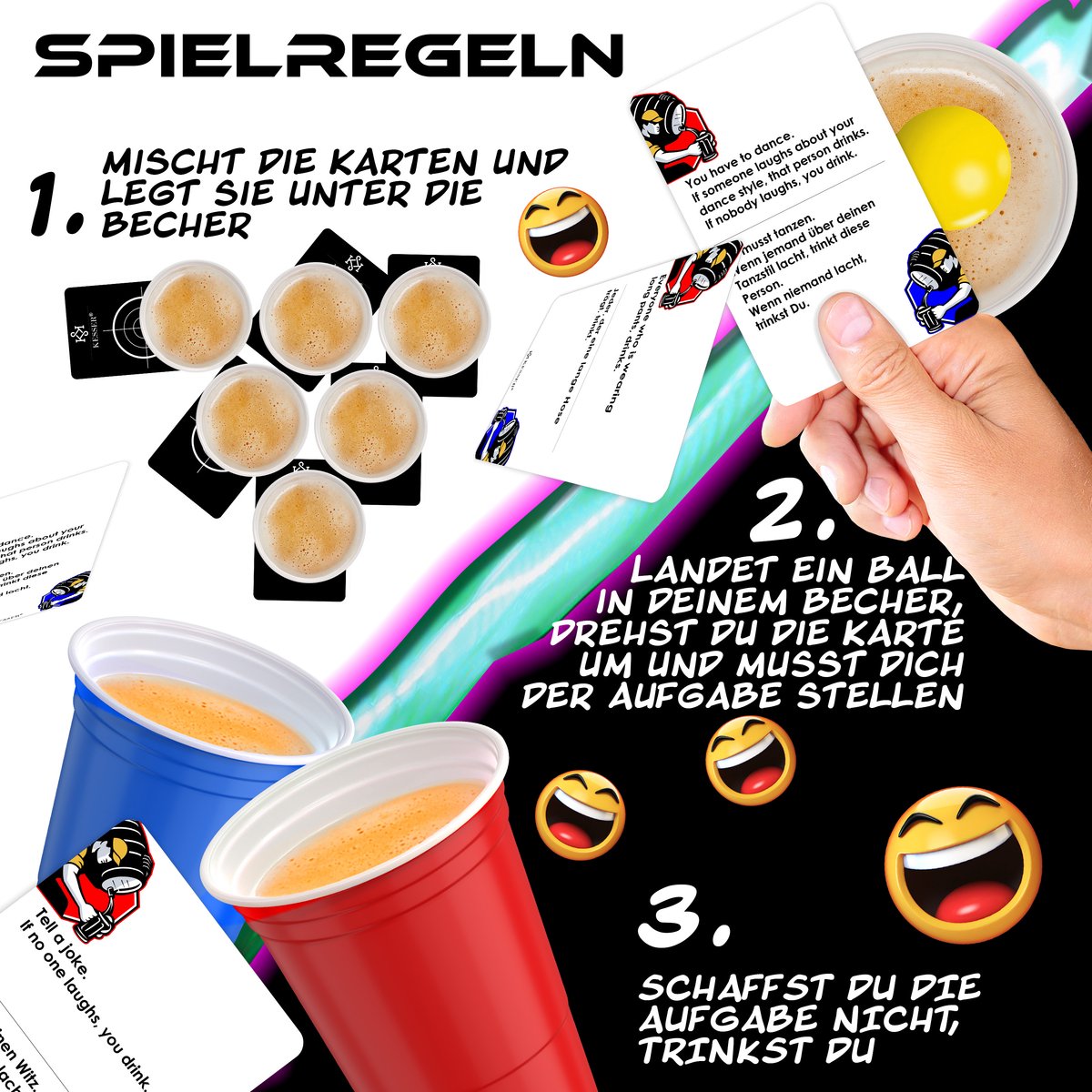 KESSER® LED Beerpong Tafel - Bierpong Tafel - Verstelbaar - Opvouwbaar
