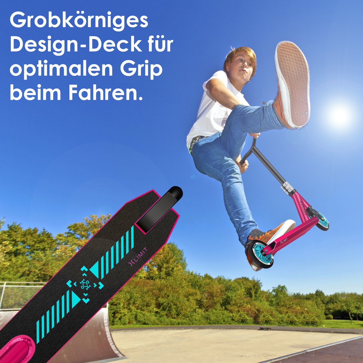 KESSER® Stuntstep voor Volwassenen en Kinderen - Kinderstep - Roze