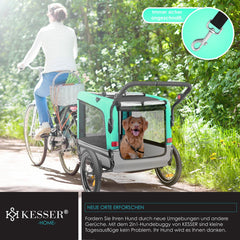 Hondenfietskar - Hondenkar  - Fietskar hond - tot 40 kg - Groen