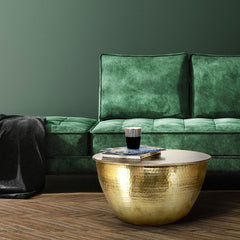 Salontafel rond - Ø 59x30,5 cm - Goud - WOMO-DESIGN