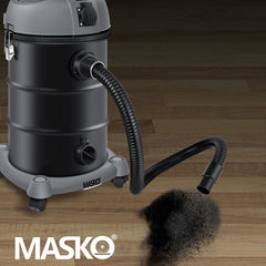 MASKO® Alleszuiger 6IN1 Nat- en Droogzuiger 2300W + stopcontact, Blaasfunctie, Droog- & natzuigen | Industriële stofzuiger vuilreservoir 30L Bouwstofzuiger - Grijs