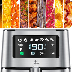 Airfryer XXL - heteluchtfriteuse - 5.5L - 1700W - Zilver