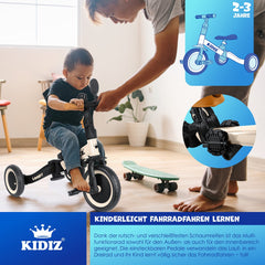 KIDIZ® Loopfiets 6in1 - Driewieler - Kinderfiets - 1-5 Jaar - Beige