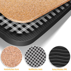 Yoga mat - Fitness mat - Sport mat - Anti slip - Extra dik - Zwart