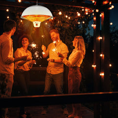 Infrarood Verwarming - Terrasverwarmer - Elektrisch - Heater - Wit - TRESKO®