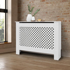 Radiatorombouw - Radiatorbekleding - Radiatorpaneel - 112x19x82 cm - Zwart - ECD Germany