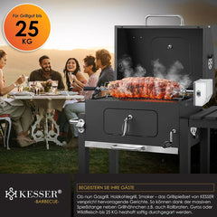 KESSER® RVS Rotisserie - 107cm -  Elektrische draaispit - Zilver