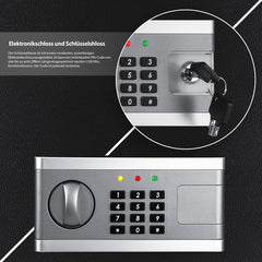 KESSER® Elektronische Kluis met cijferslot - 31x20x20cm - Zwart
